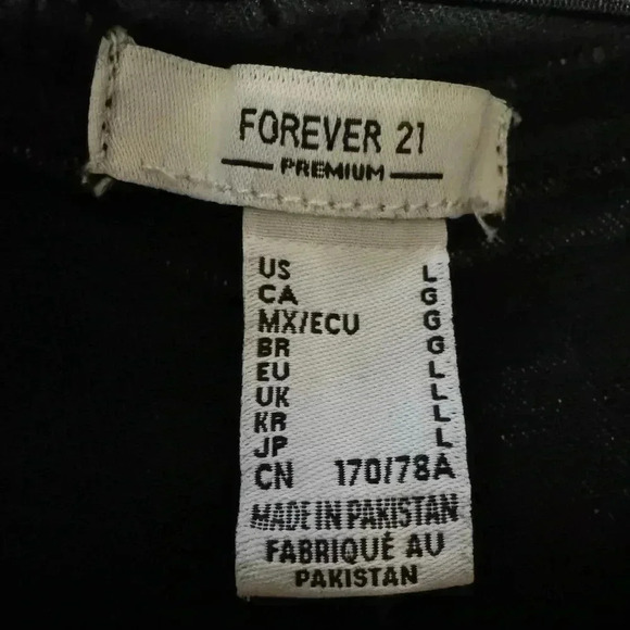 FOREVER 21 super flare denim gray high ruse retro jeans women’s size large - Picture 9 of 10